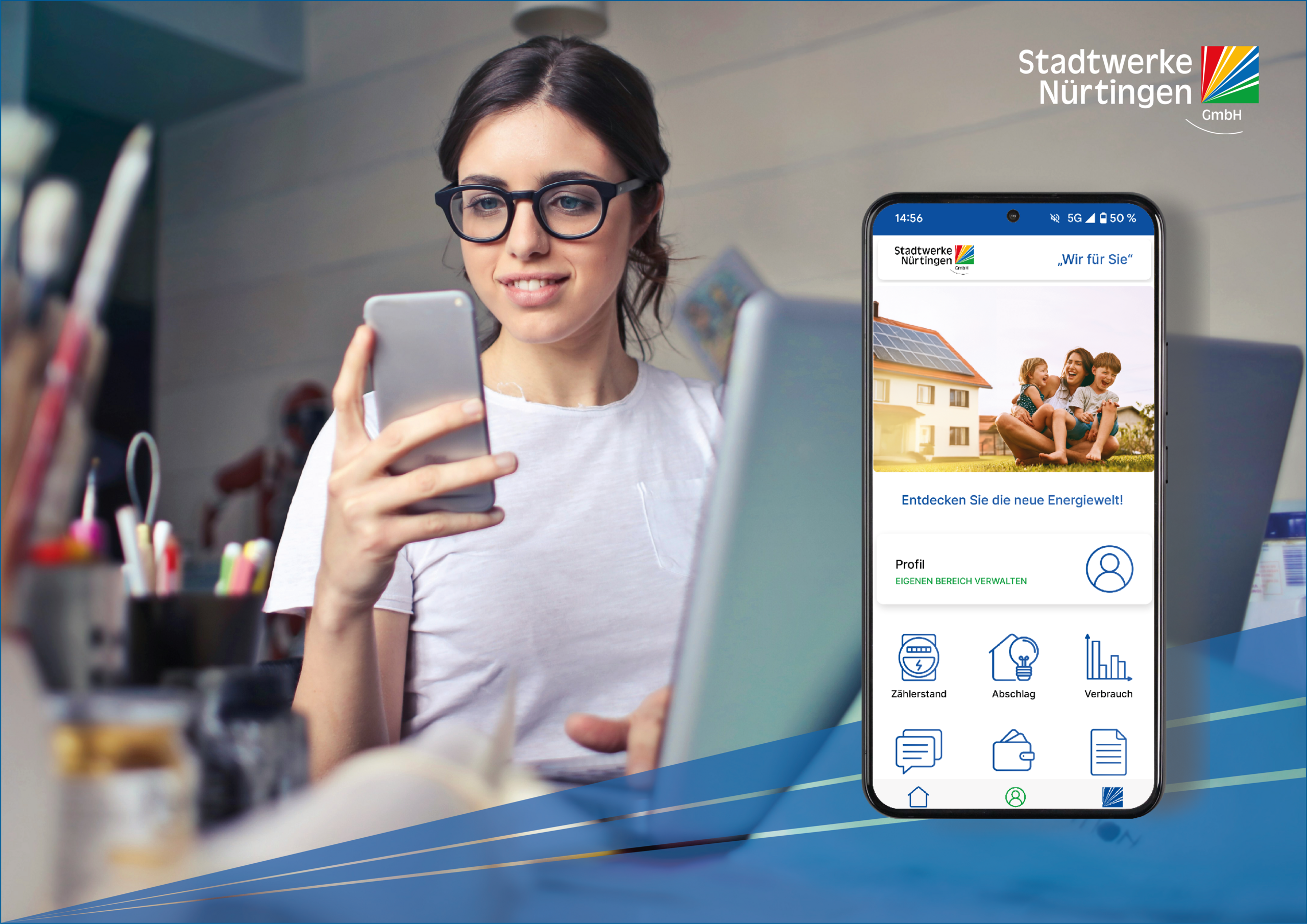 User nutzt Stadtwerke App